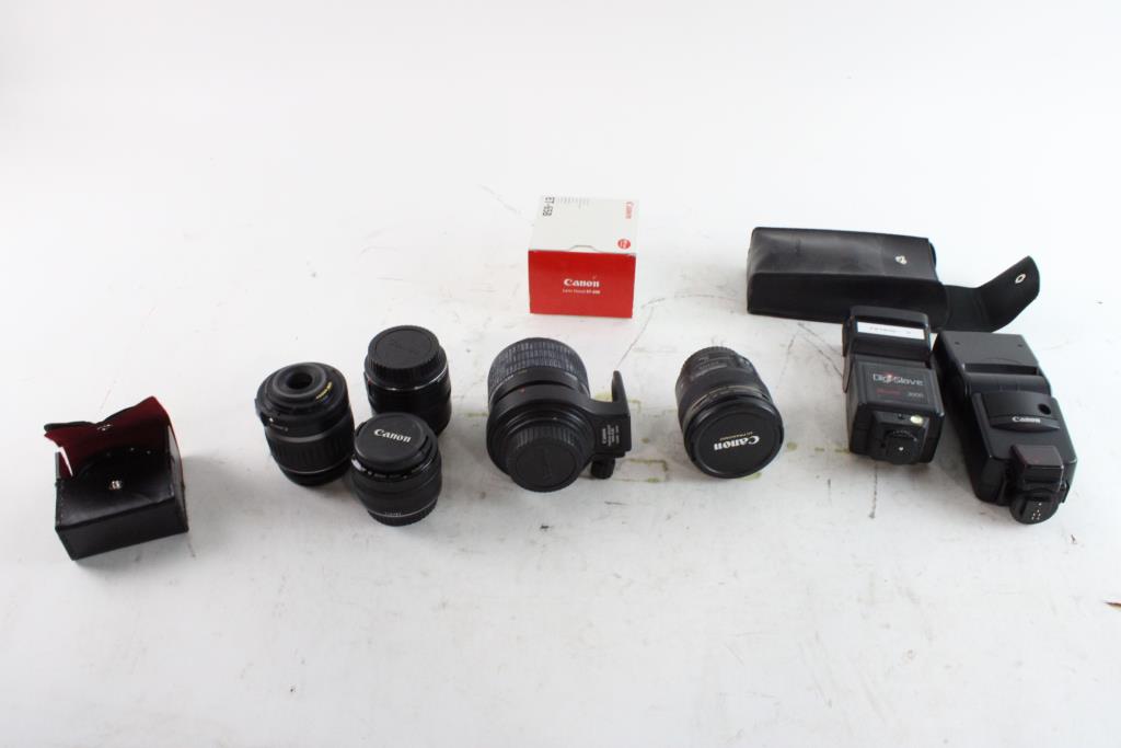 Canon Lens Lot, 5+ Pieces Property Room