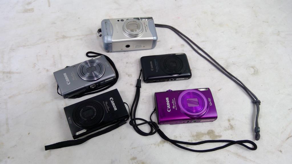 Canon PowerShot, SuperShot Cameras, 5 Pieces