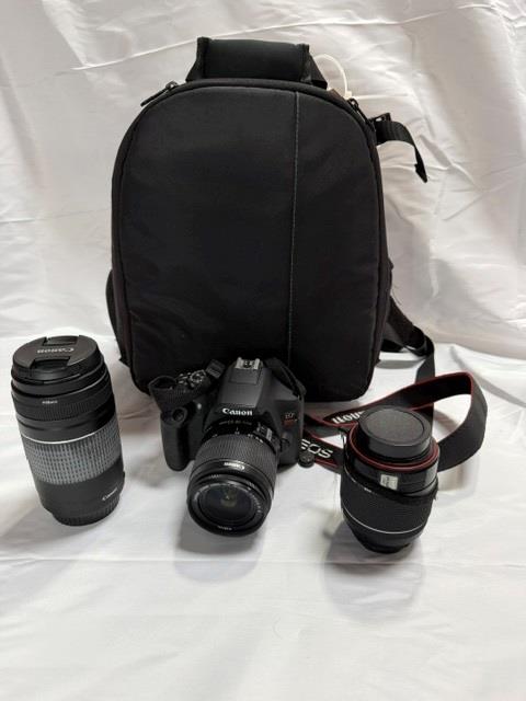 Canon Rebel T7 SLR Camera With Lenses