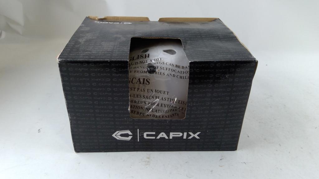 Capix White Gloss Skate Helmet