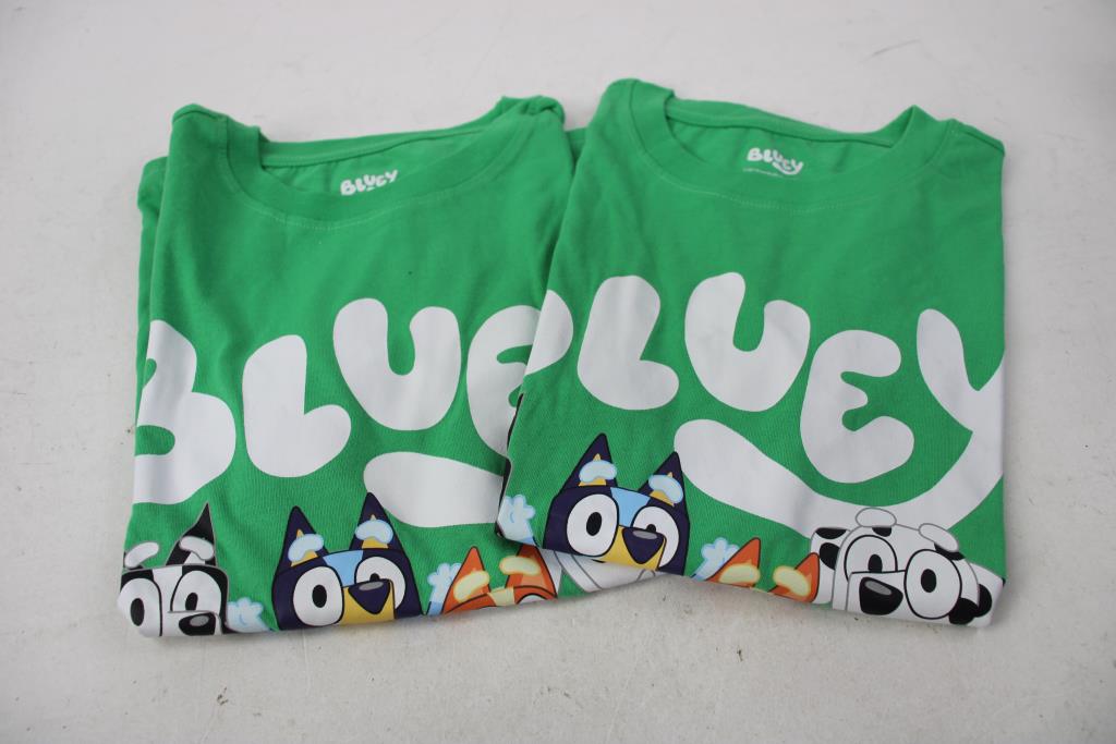 Captain America, Bluey Youth Shirts, Size 10/12, 3 Pieces