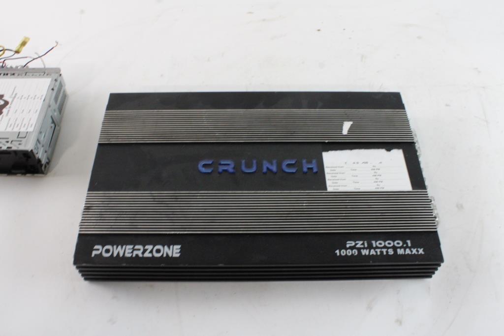 Car Radios And Amp, 4 Pieces Property Room