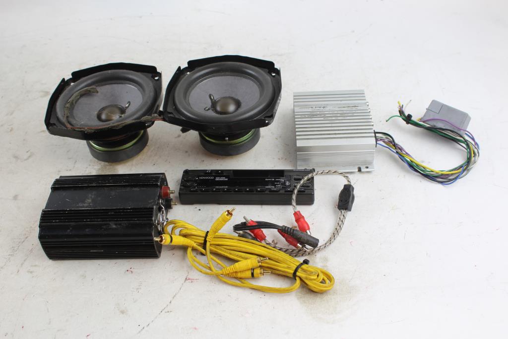 Car Speakers, Inverter, Alpine Amplifier, Kenwood Stereo Face 5 Items