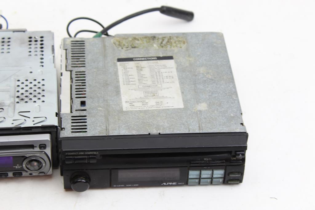 Car Stereos Kenwood Kdc128, Alpine 7802 2 Items Property Room