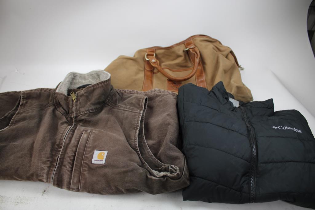 Carhartt Large Vest, Colombia Small Jacket, Kuromi Mini Bag, And More, 6 Pieces
