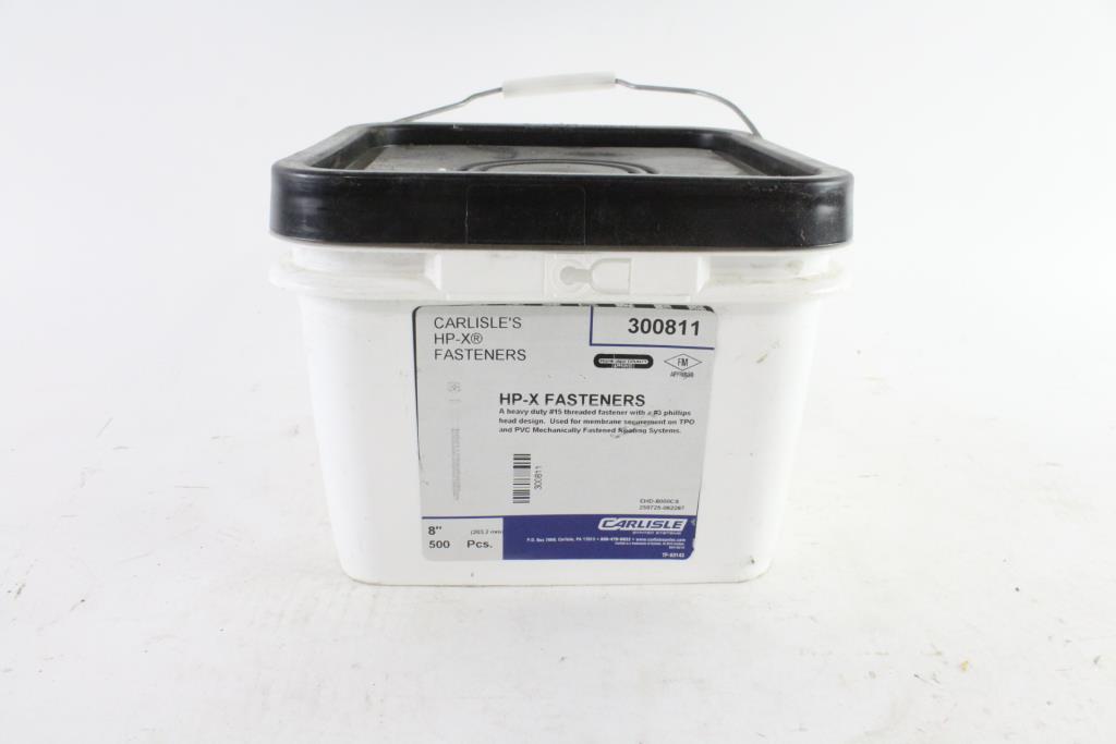 Carlisle HPX Fasteners, 8", 250+ Pieces Property Room