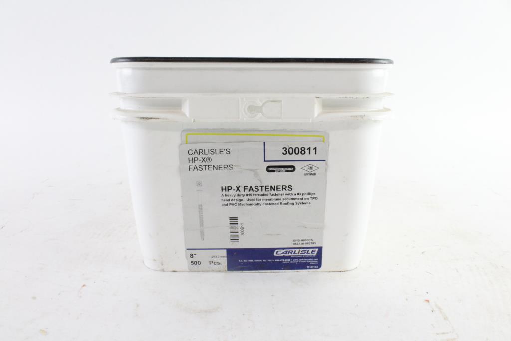 Carlisle HPX Fasteners, 8", 250+ Pieces Property Room
