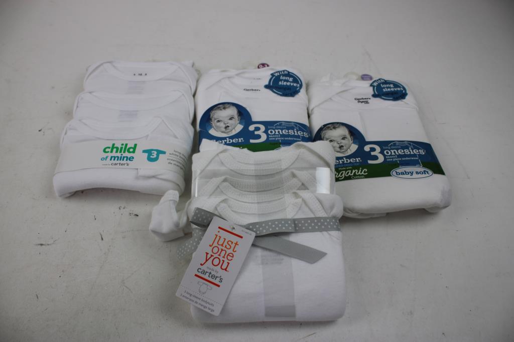 Carter's, Gerber, Nike's Socks, Onesies, Bibs, And More, 0-3m, 0-6m, 30 Pieces
