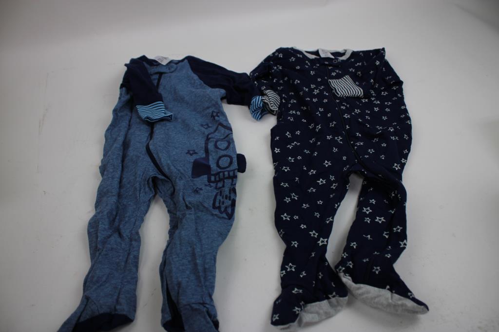 Carter's, Jordan, And More Baby Clothing Lot, 0-9m, 7 Pieces With Washcloths Pack