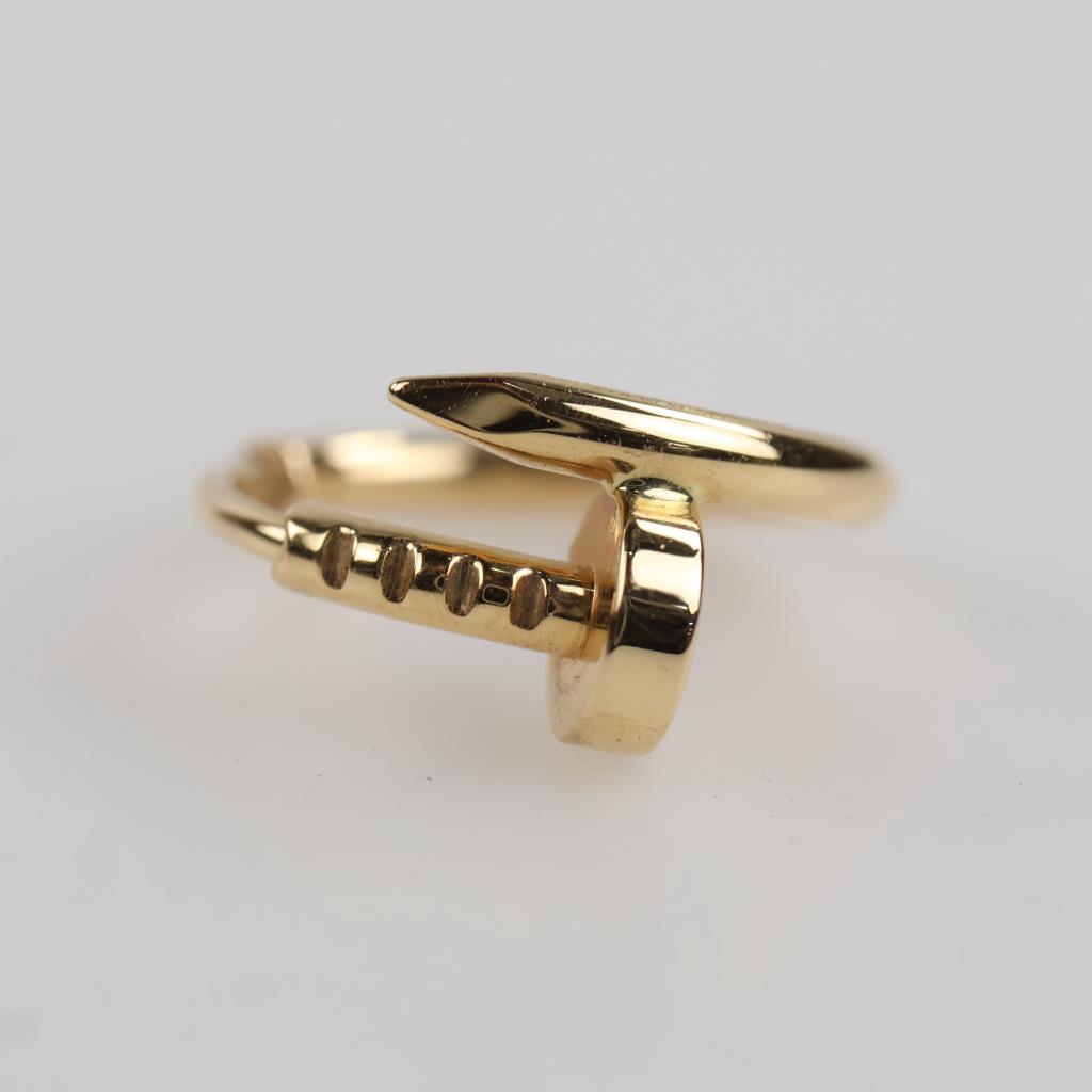 Cartier 18kt Gold Nail Hoop Single Earring