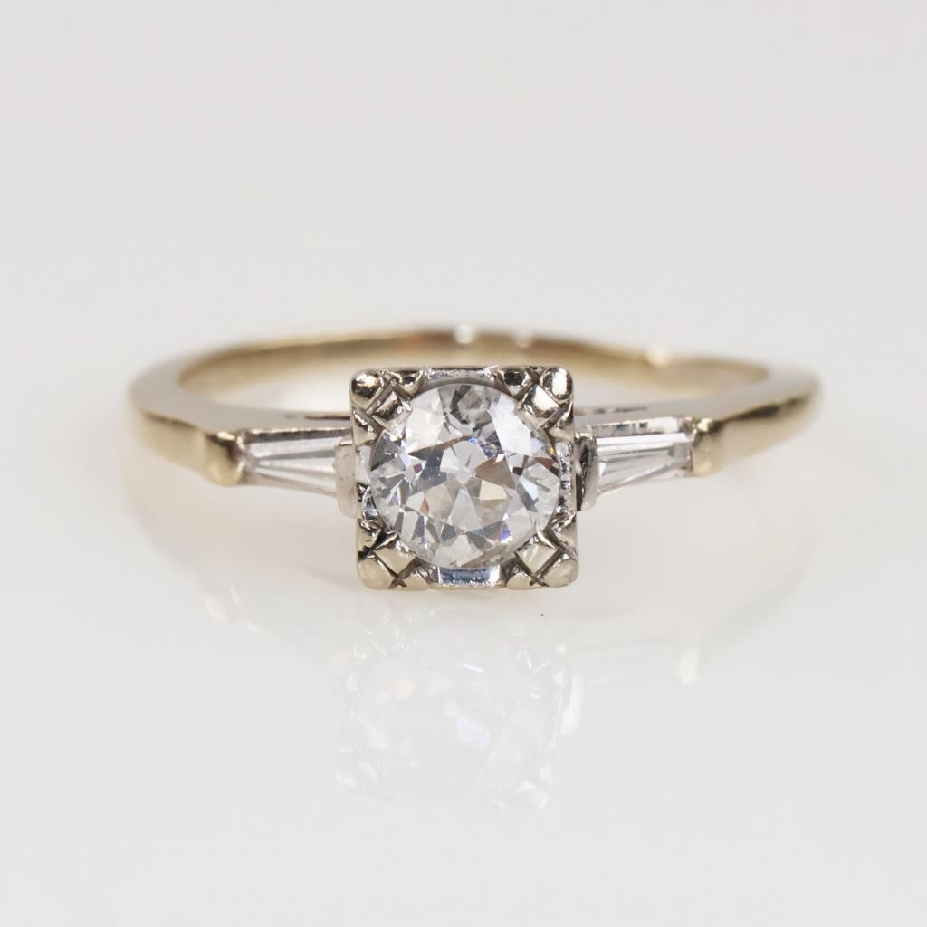 Cartier .75ctTW Diamond 18kt Gold Engagement Ring- Evaluated By Our Certified Gemologist - AGS / GIA