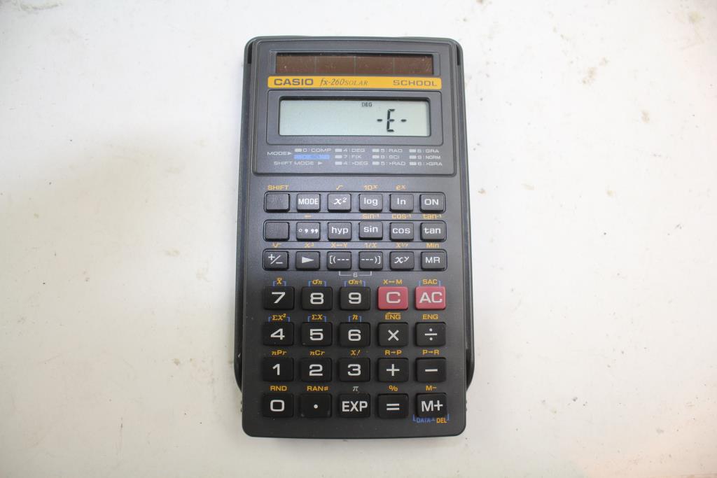 Casio Fx 260 Solar Fraction Calculator Property Room - 