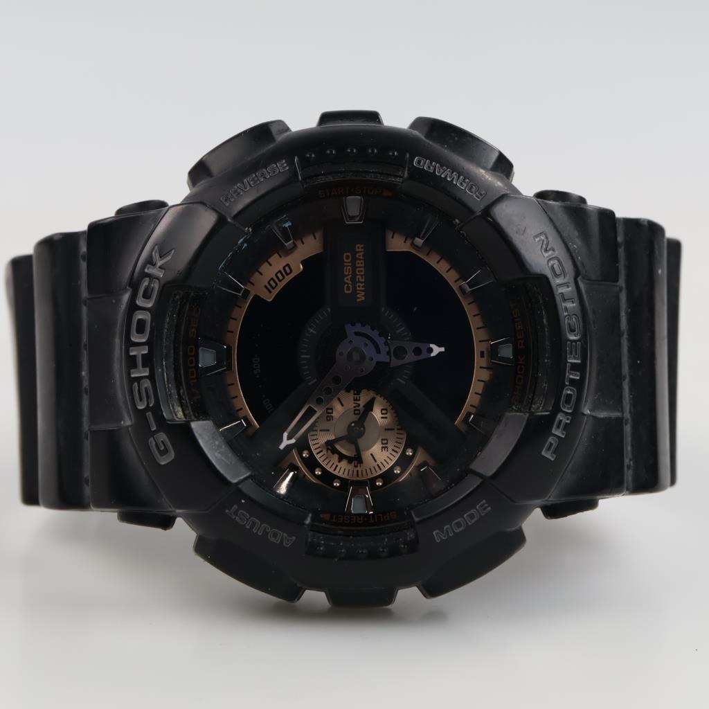 Casio G-Shock Analog Digital Black Resin Strap Watch