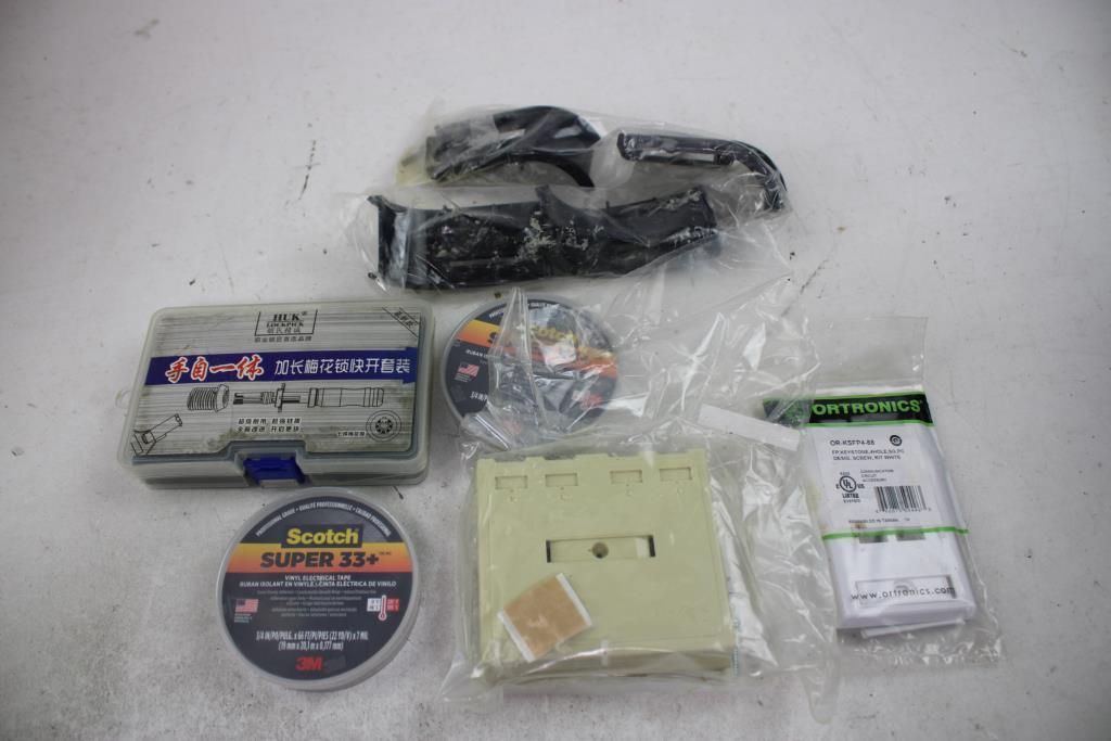Cat6 Keystone Jacks, Scotch Electrical Tape, HUK Lock Picks, And More