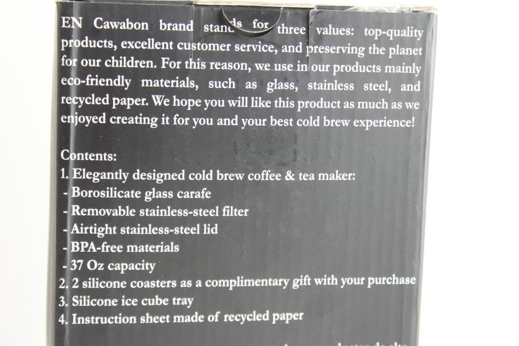 Cawabon Cold Brew Coffee \u0026 Tea Maker 