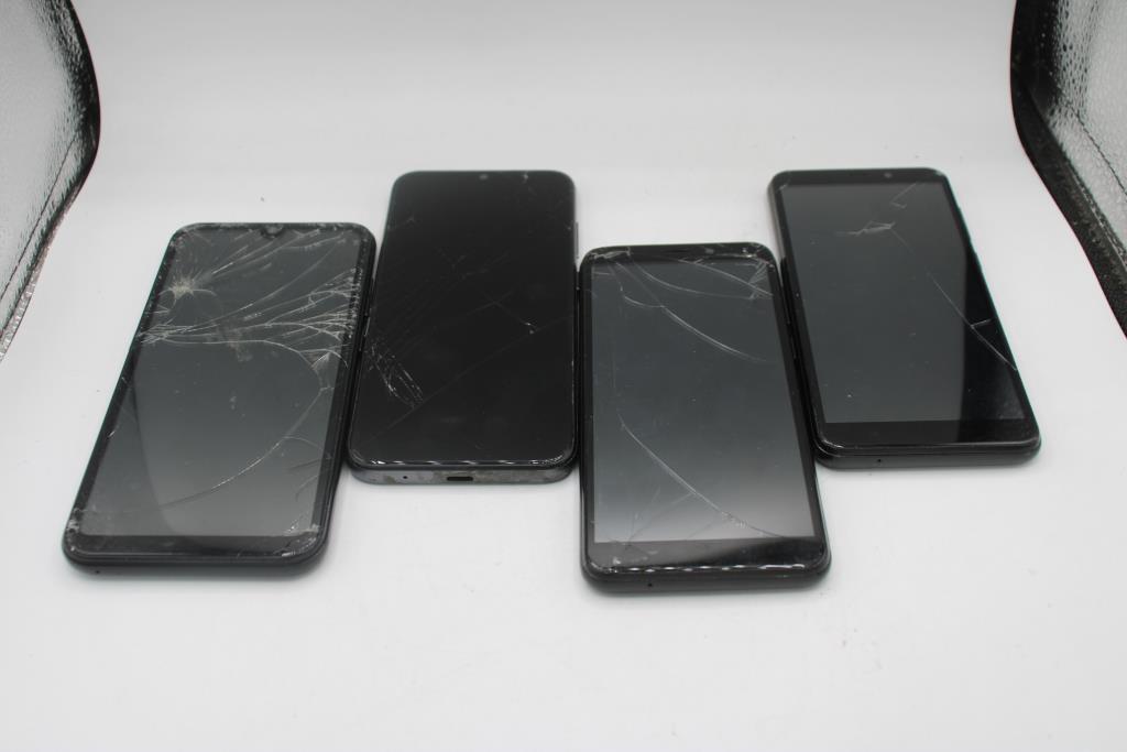 Cell Phone Lot, 4 Pieces, Sold For Parts