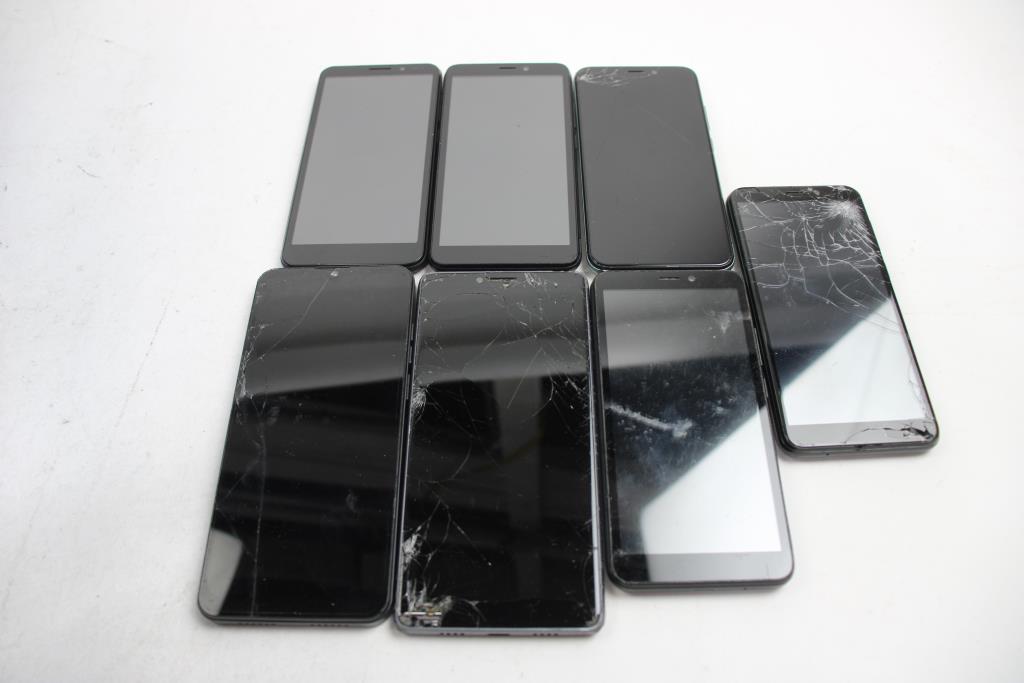 Cell Phone Lot, 7 Pieces, Sold For Parts