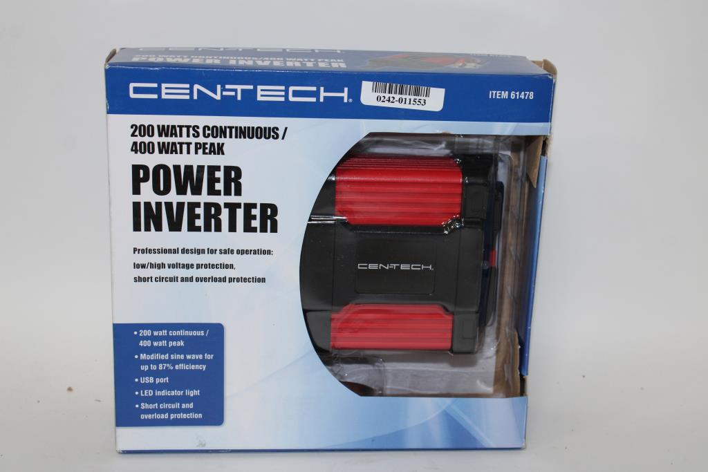 Centech 200 Watts Continuous/ 400 Watt Peak Power Inverter Property Room