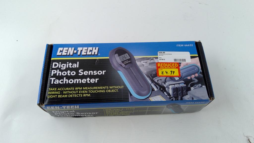 Cen-Tech Digital Photo Sensor Tachometer