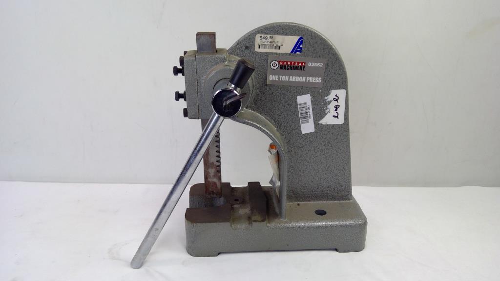 Central Machinery One Ton Arbor Press