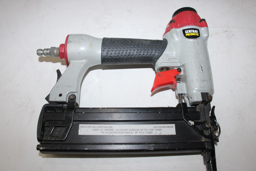 Central Pneumatic Air Nailer Stapler Property Room