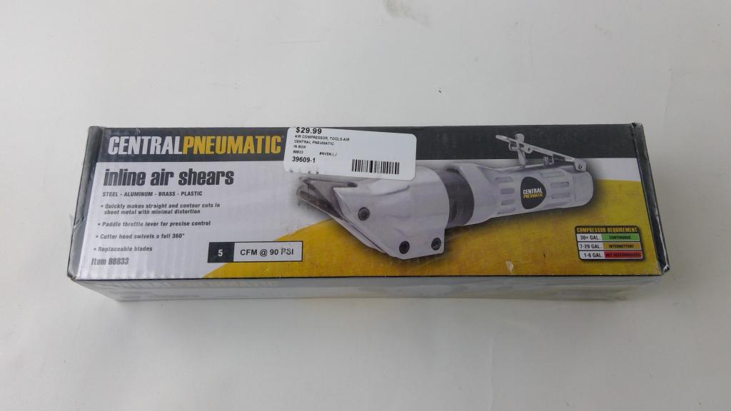 Central Pneumatic Inline Air Shears