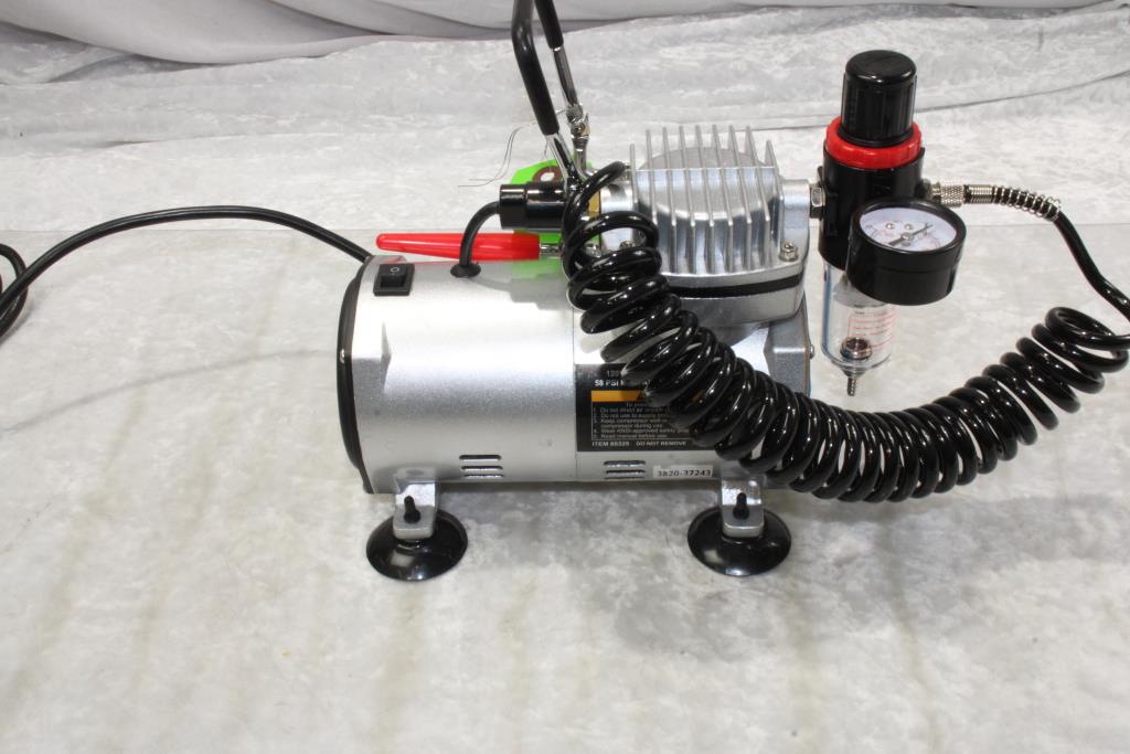 Central Pneumatic Oilless Airbrush Compressor Property Room