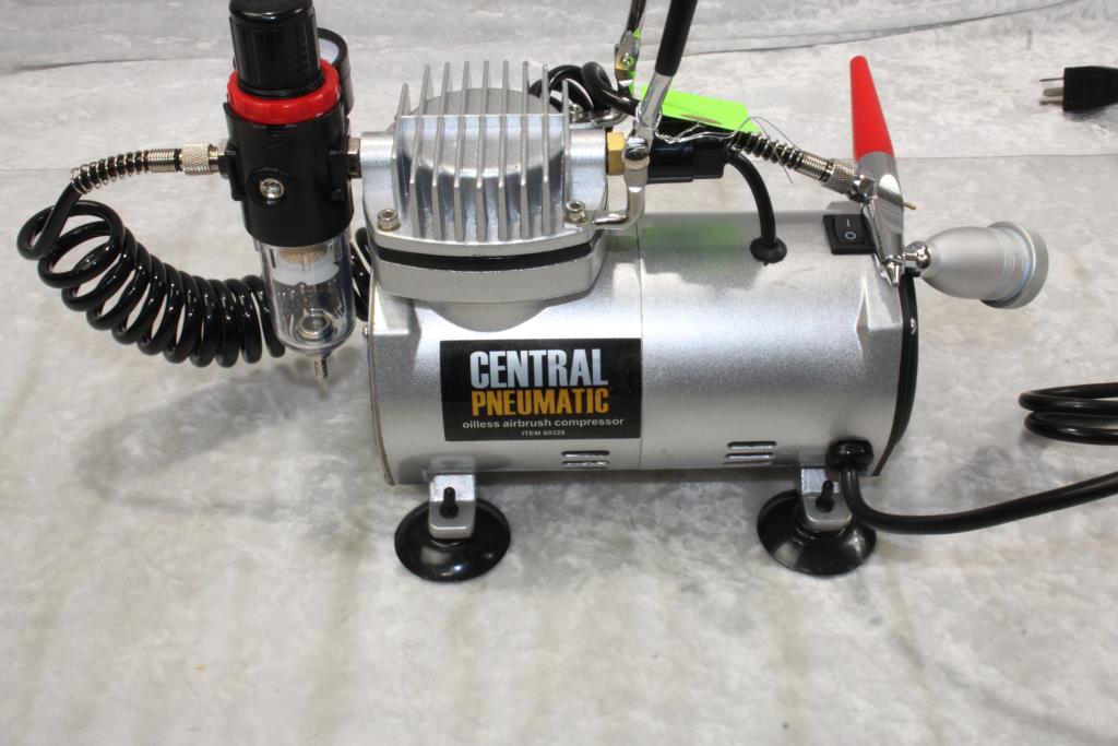 Central Pneumatic Oilless Airbrush Compressor Property Room