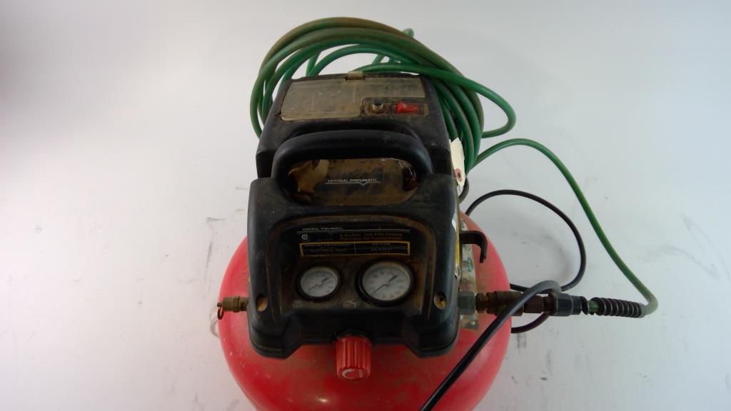 Central Pneumatic Pancake Air Compressor Property Room