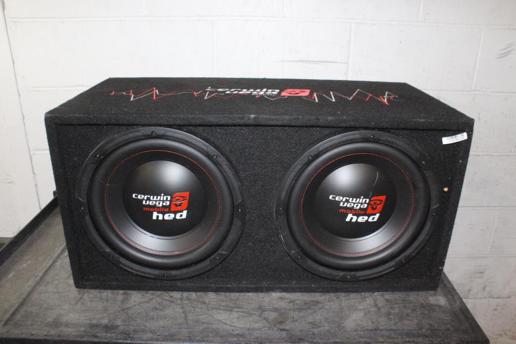 Cerwin Vega Subwoofers In Box Property Room