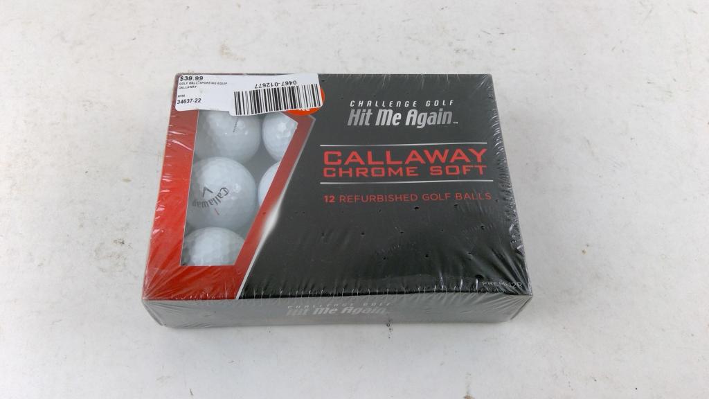 Challenge Gold Callaway Chrome Soft 12 Piece Golf Ball Set