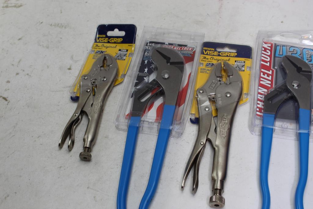 Channel Lock And Vise Grip Pliers 5 Packs Property Room