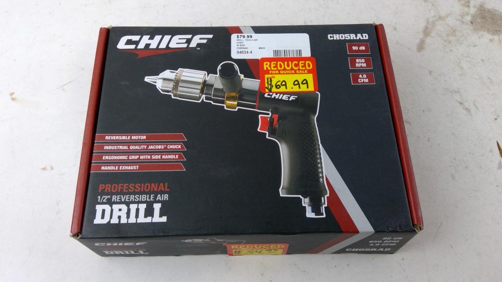 Cheif 1/2" Reversible Air Drill