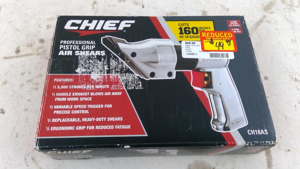 Cheif Professional Pistol Grip Air Shears