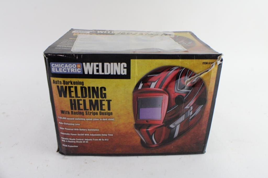 Chicago Electric Auto Dark Welding Helmet Property Room