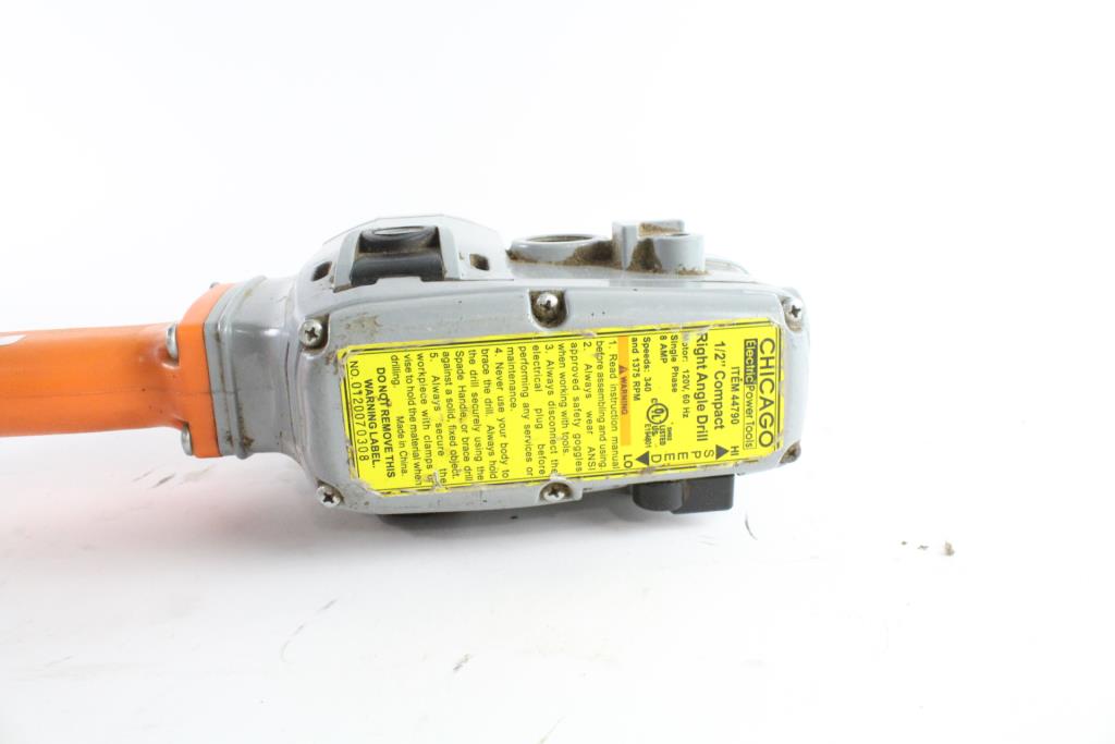 Chicago Electric Compact Right Angle Drill Property Room