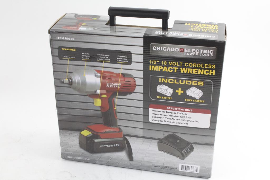 Chicago Electric Cordless Impact Wrench Property Room