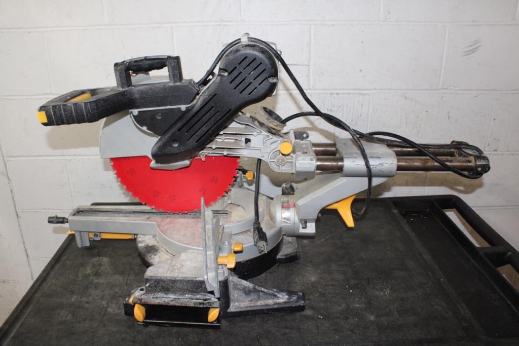 Chicago Electric DualBevel Sliding Miter Saw Property Room
