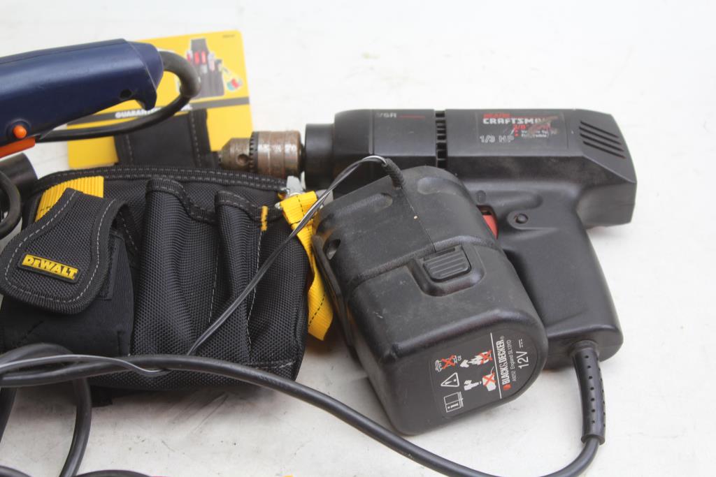 Chicago Electric Orbital Sander, Craftsman Drill, And More, 4 Pieces Property Room