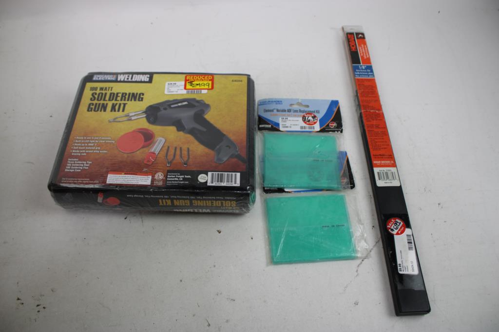 Chicago Electric Soldering Gun Kit, Welding Tips, Torch Handles, And More, 6 Pieces