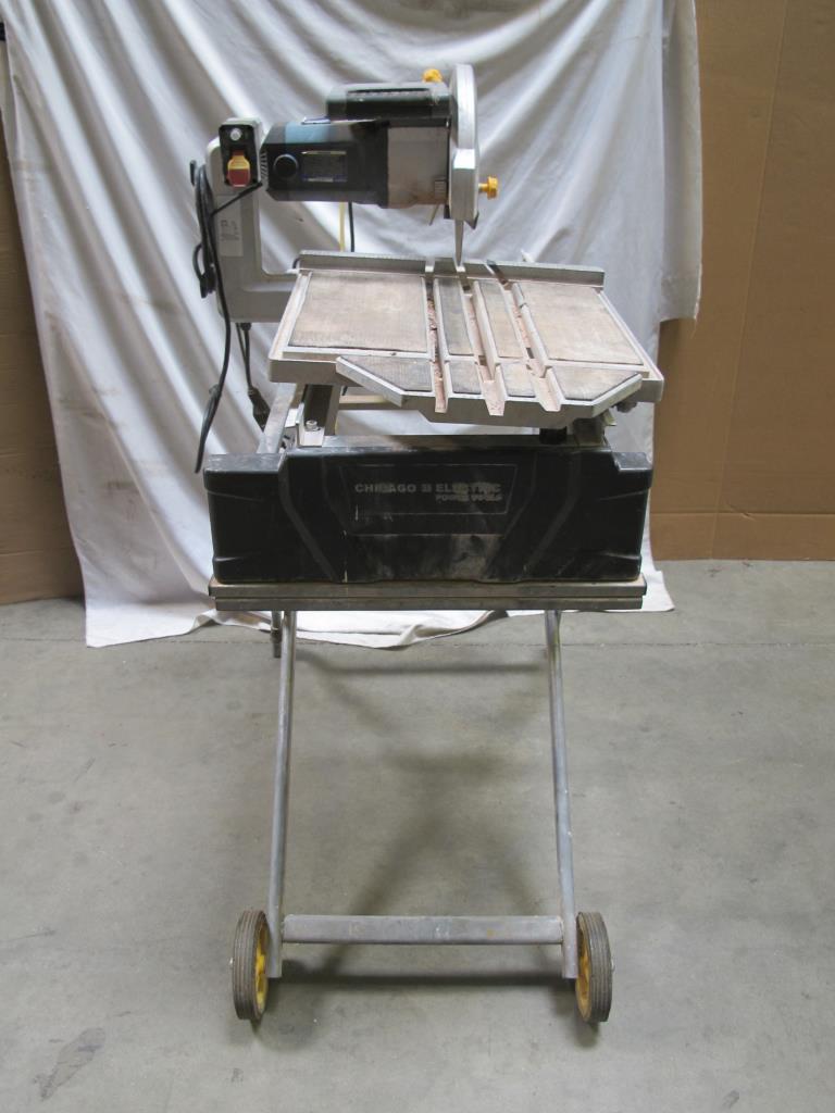 Chicago Electric10" Industrial Tile/brick Saw Property Room