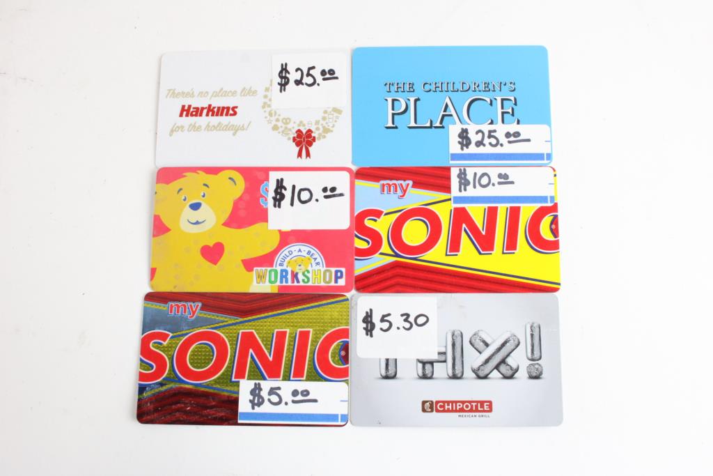 Children Place, Harkins, Build A Bear Workshop, Sonic And More Gift ...