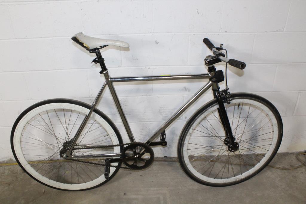 chrome single speed bike
