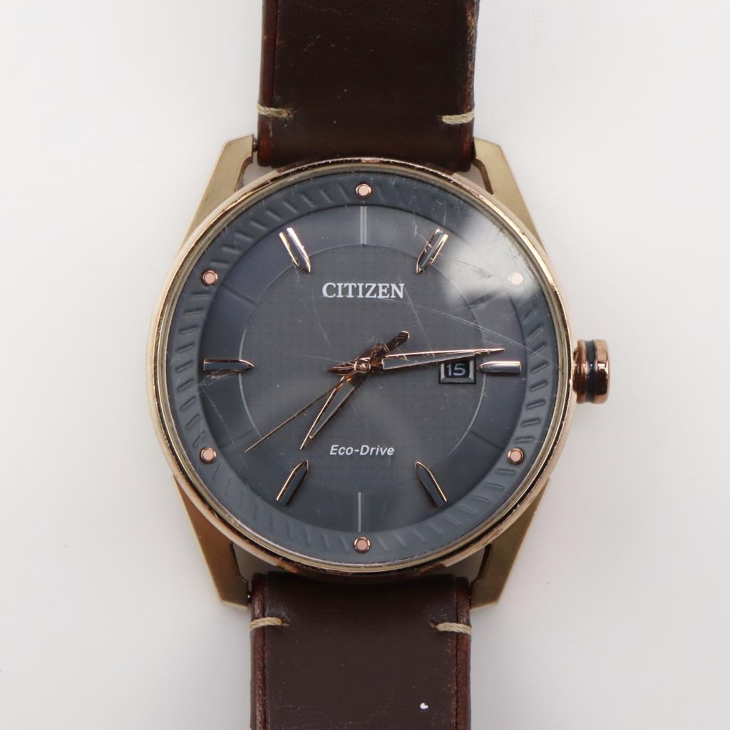 Montre Citizen Eco-Drive AW0087-58H Pour Hommes - Cadran Gris Total, Boîtier Acier Inoxydable 42mm, étanche 100m
