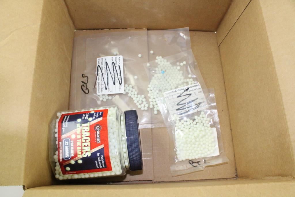 Clear Plastic Airsoft Gun Property Room