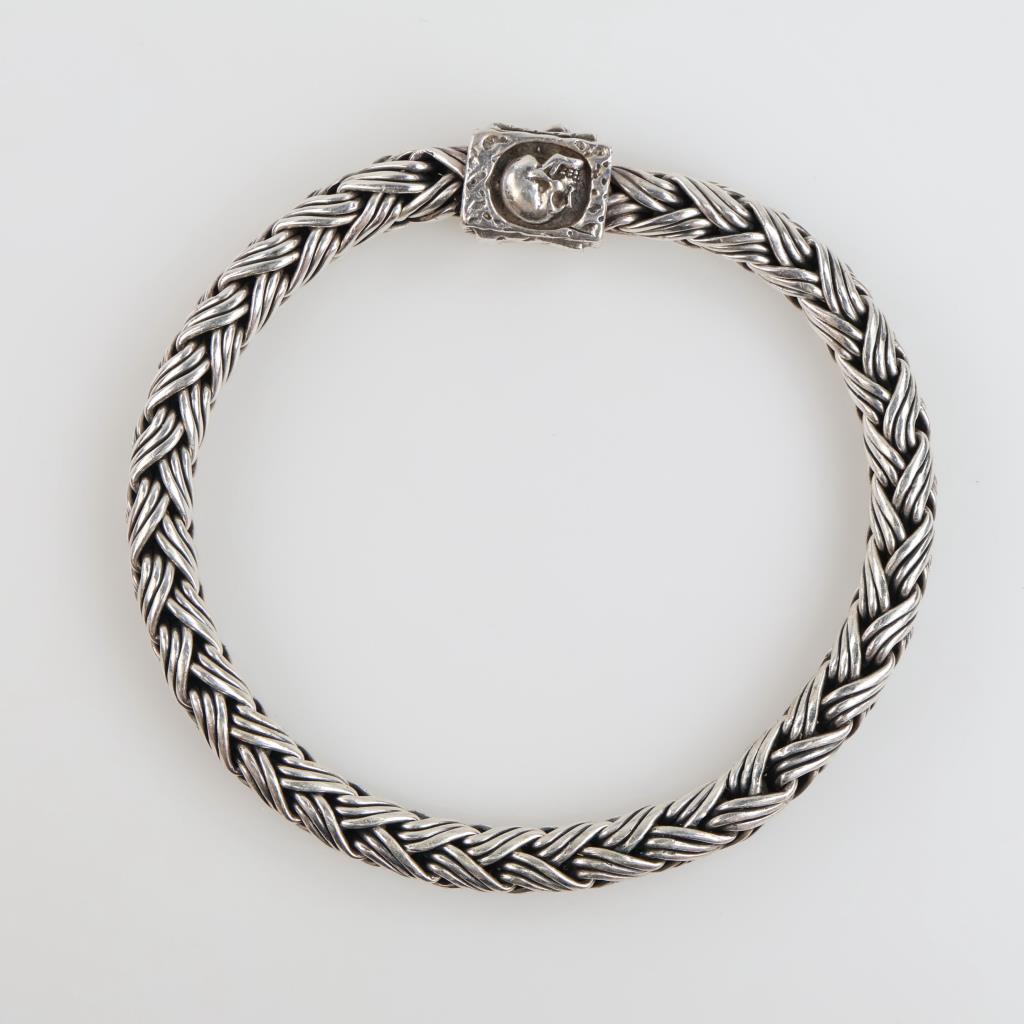 Clocks + Colours Resurrection Sterling Silver Chain Bracelet