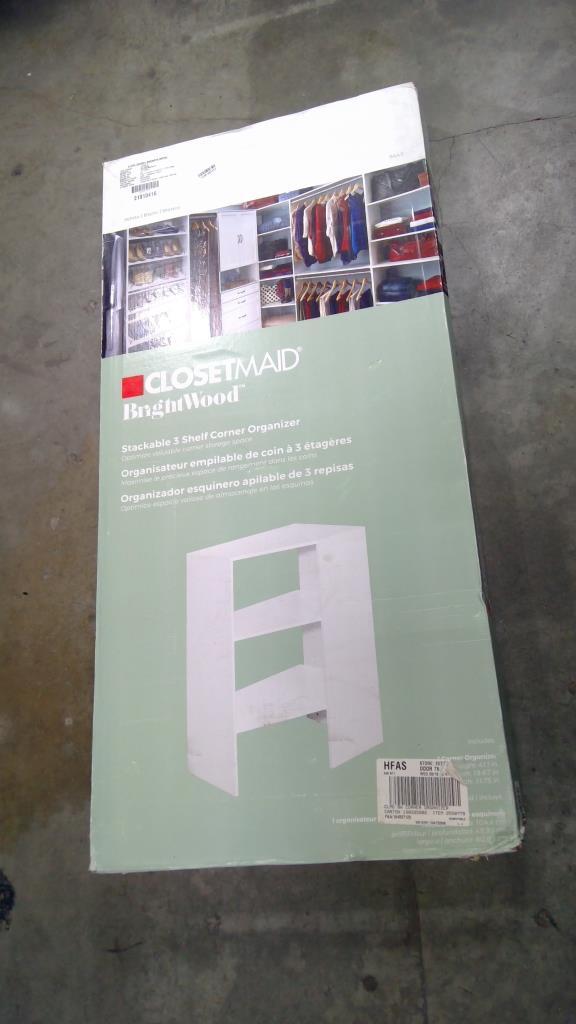 ClosetMaid BrightWood, Solid White Shelving Wood Closet System
