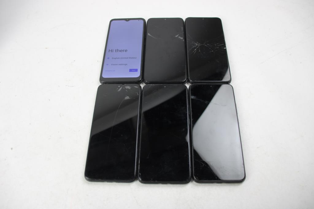 Cloud Cell Phone Lot, 6 Pieces, Sold For Parts