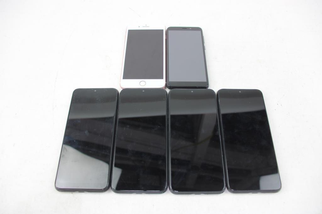 Cloud, Iphone Cell Phone Lot, 6 Pieces, Sold For Parts