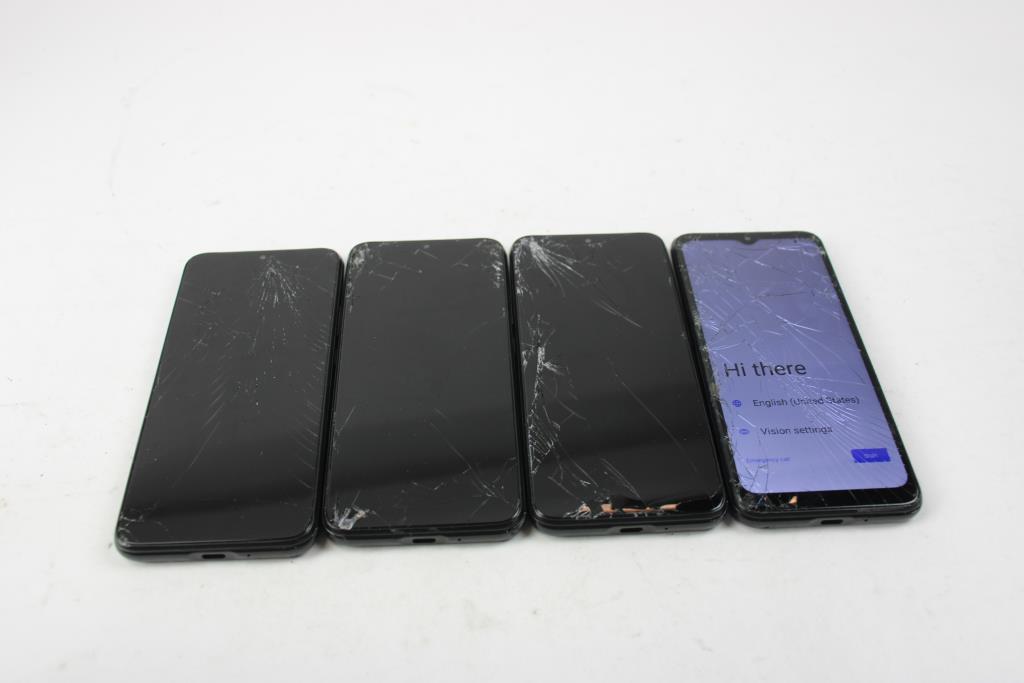 Cloud Mobile Cell Phone Lot, 4 Pieces, Sold For Parts